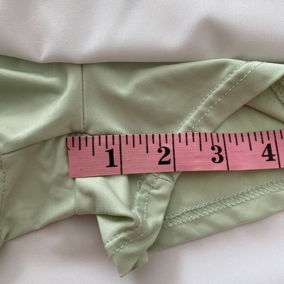 Simply Southern Active Skort | White & Mint Green Tennis Golf Skirt with Shorts - Picture 4 of 7